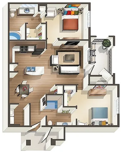 Floor plan B2B-sm