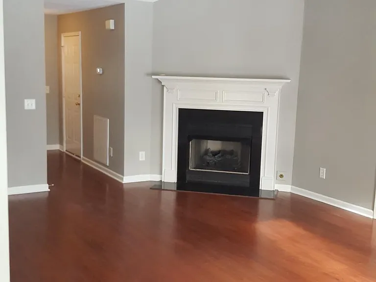 Living room with fireplace