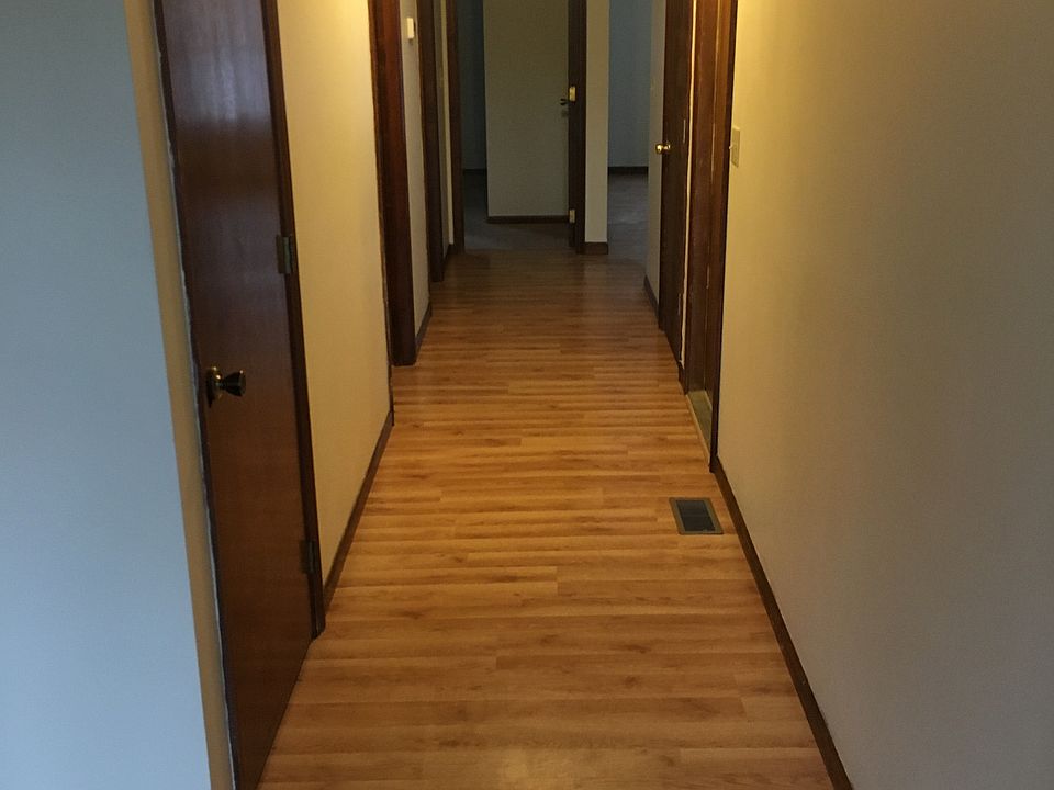 Hallway with new flooring