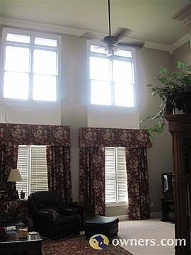 Two story windows in great room