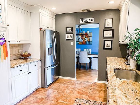 Kitchen into dining room