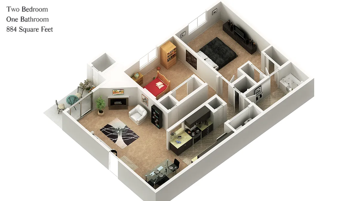 Floor plan 2x1A