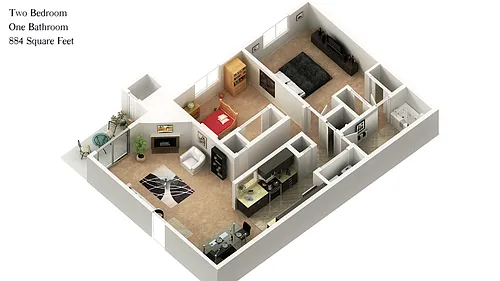 Floor plan 2x1A