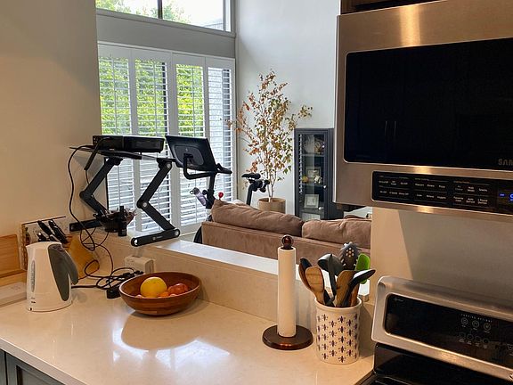 Kitchen view to living room