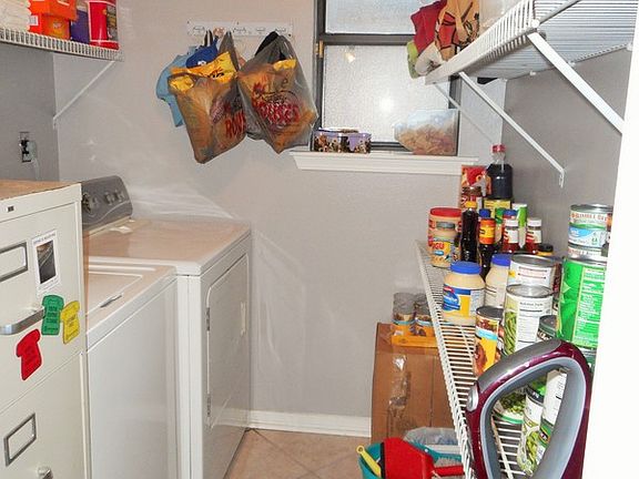 Laundry with shelving