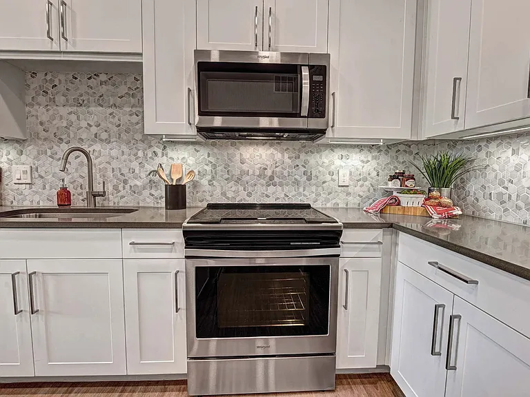 Our homes include a sleek stainless Energy Star appliance package.
