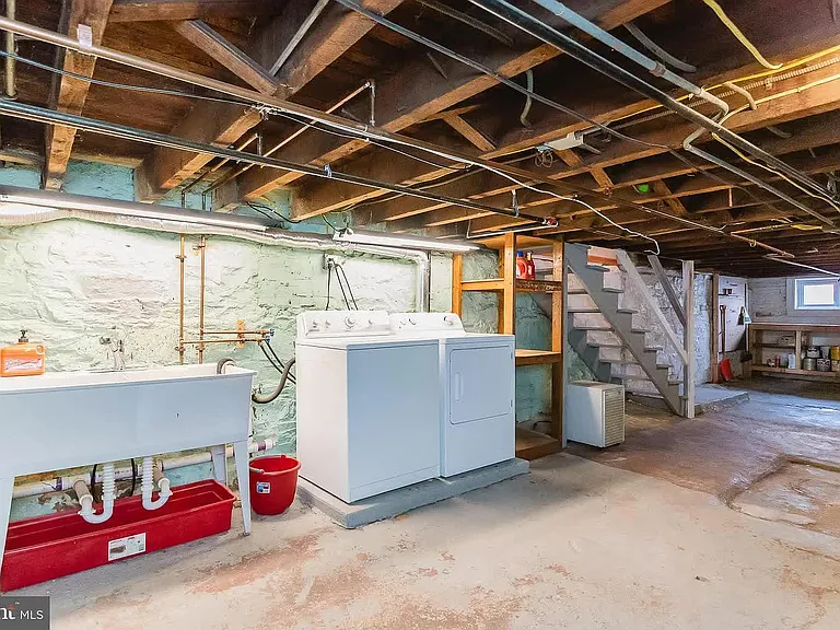 Basement laundry