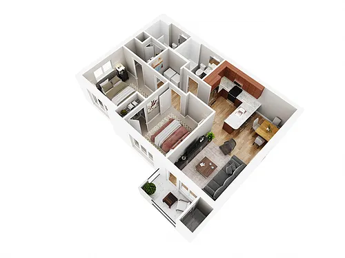 Floor plan Court