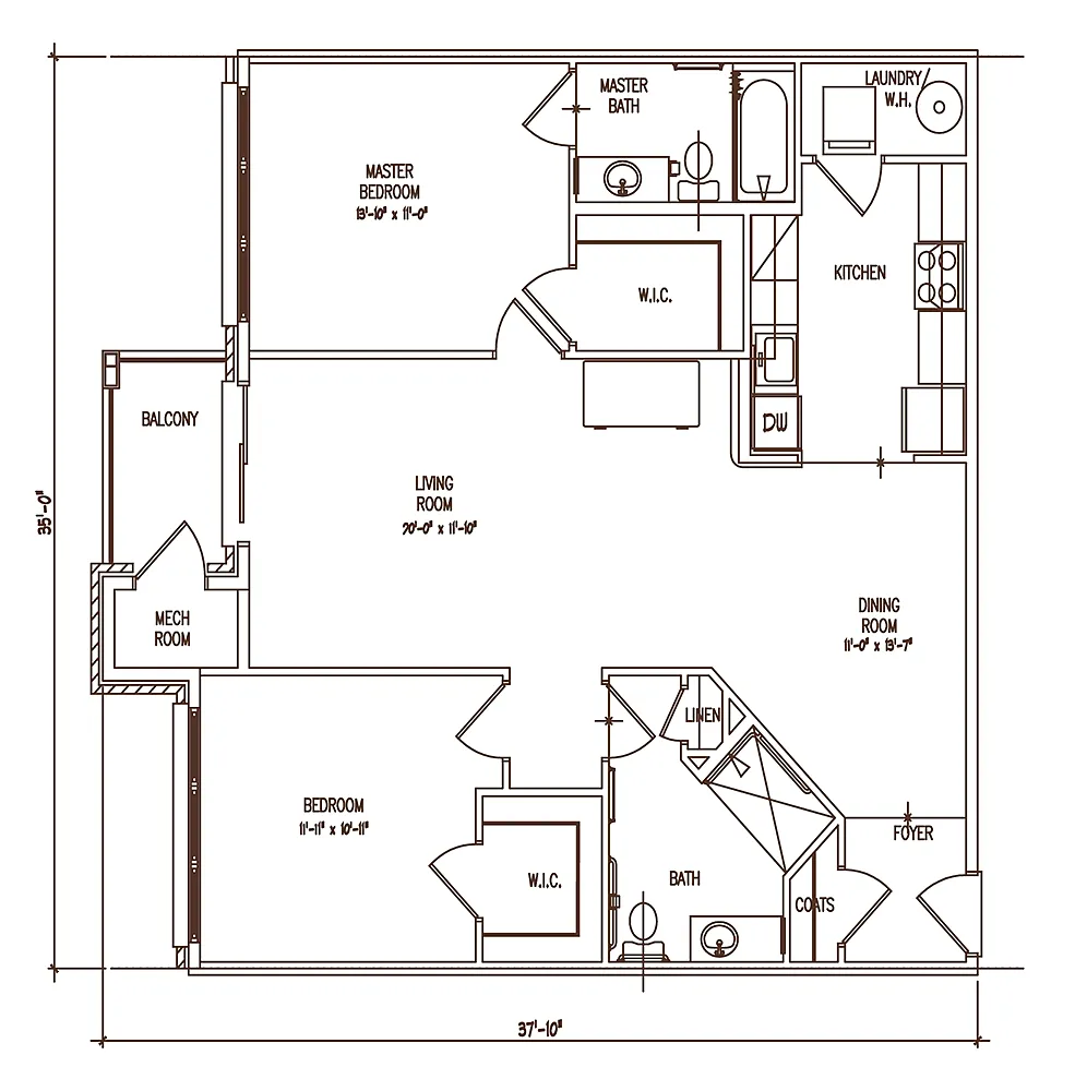 Floor plan 2C2