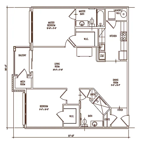Floor plan 2C2