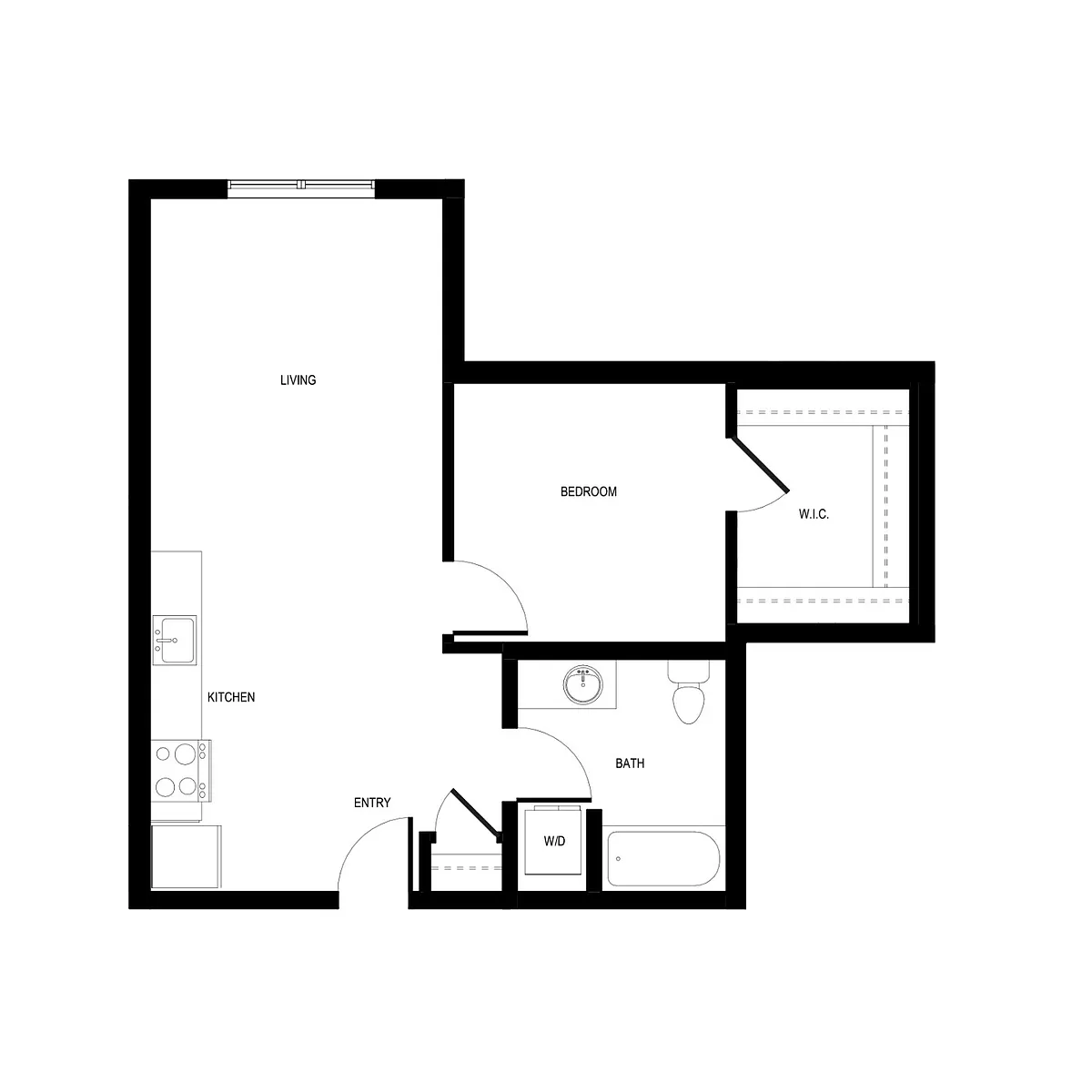 Floor plan Urban 1x1 - B1