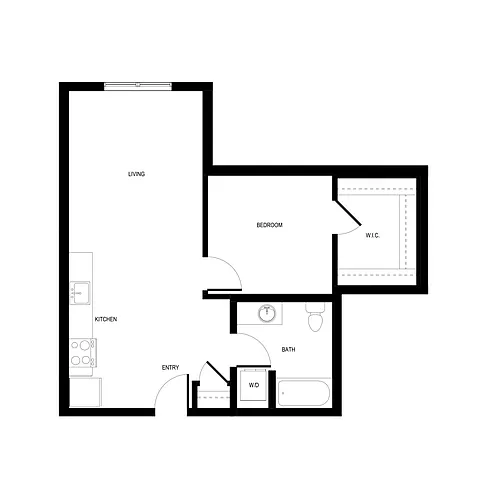 Floor plan Urban 1x1 - B1