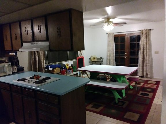 Large dining area adj to kitchen