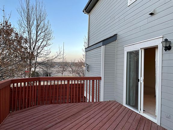 Deck with city and mountain view