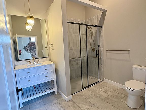 Large Bathroom with custom shower