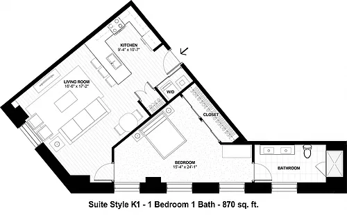 Floor plan Suite Style K1