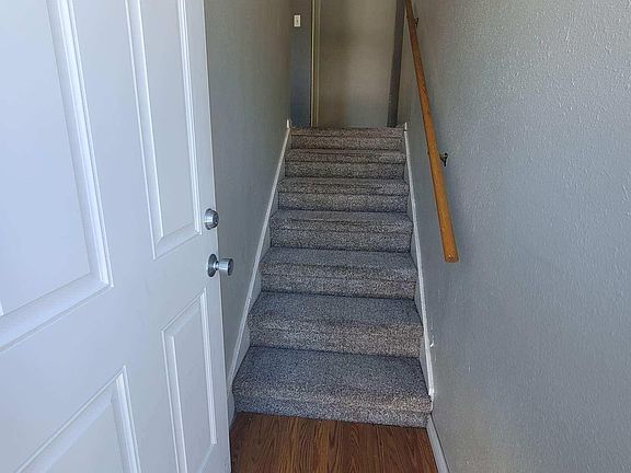 Stairs going up to Apartment A
