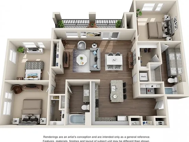 Three Bedrooms, Two Bathrooms, 1414-1424 sqft, Full-Sized Washer/Dryer, Patio/Balcony Three Bedrooms, Two Bathrooms, 1414-1424 sqft, Full-Sized Washer/Dryer, Patio/Balcony