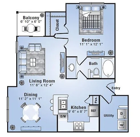 Floor plan 1x1AR1T3
