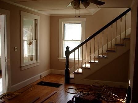 Living room to stairs