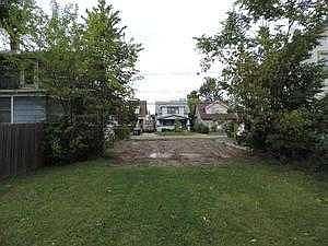 View from back of lot looking toward the street.
