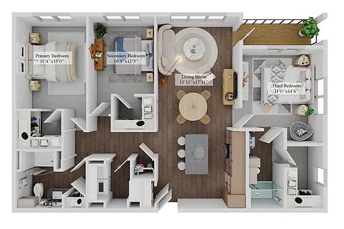 Floor plan The Quarry - C1