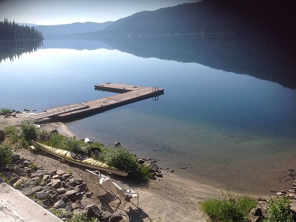 Dock & beach facing SE