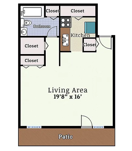 Floor plan Studio