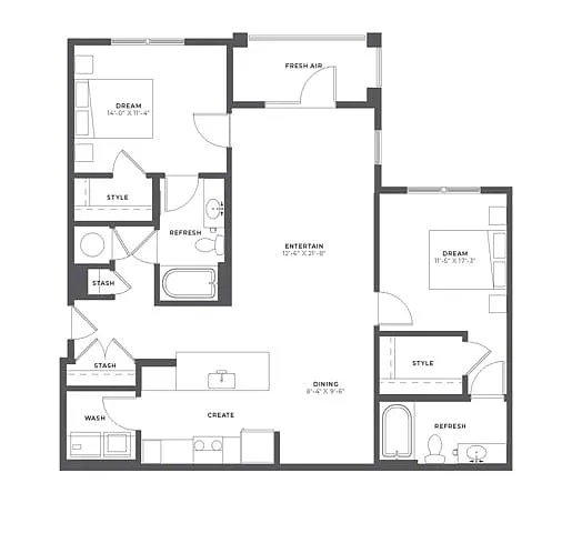 Floor plan B1A
