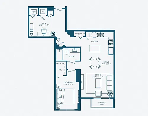 Floor plan Huizenga - South Tower