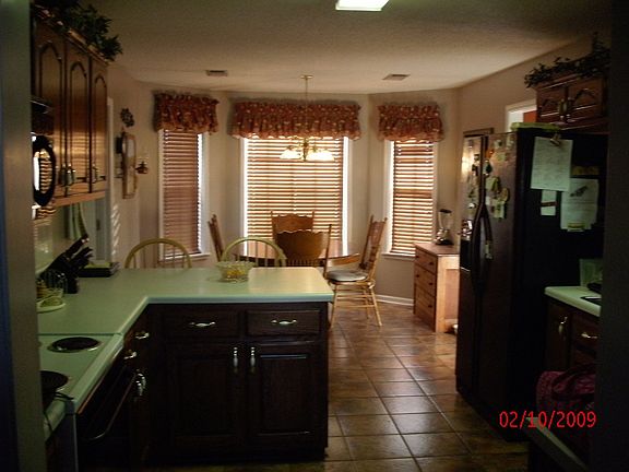 spacious kitchen with breakfast area