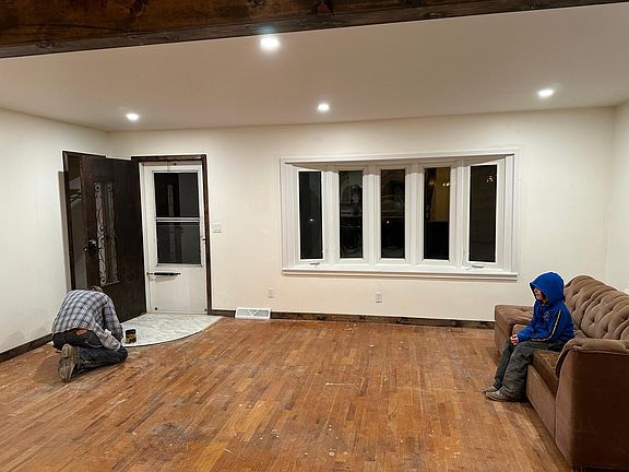 living room view from kitchen