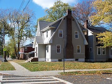 Corner view of house.
