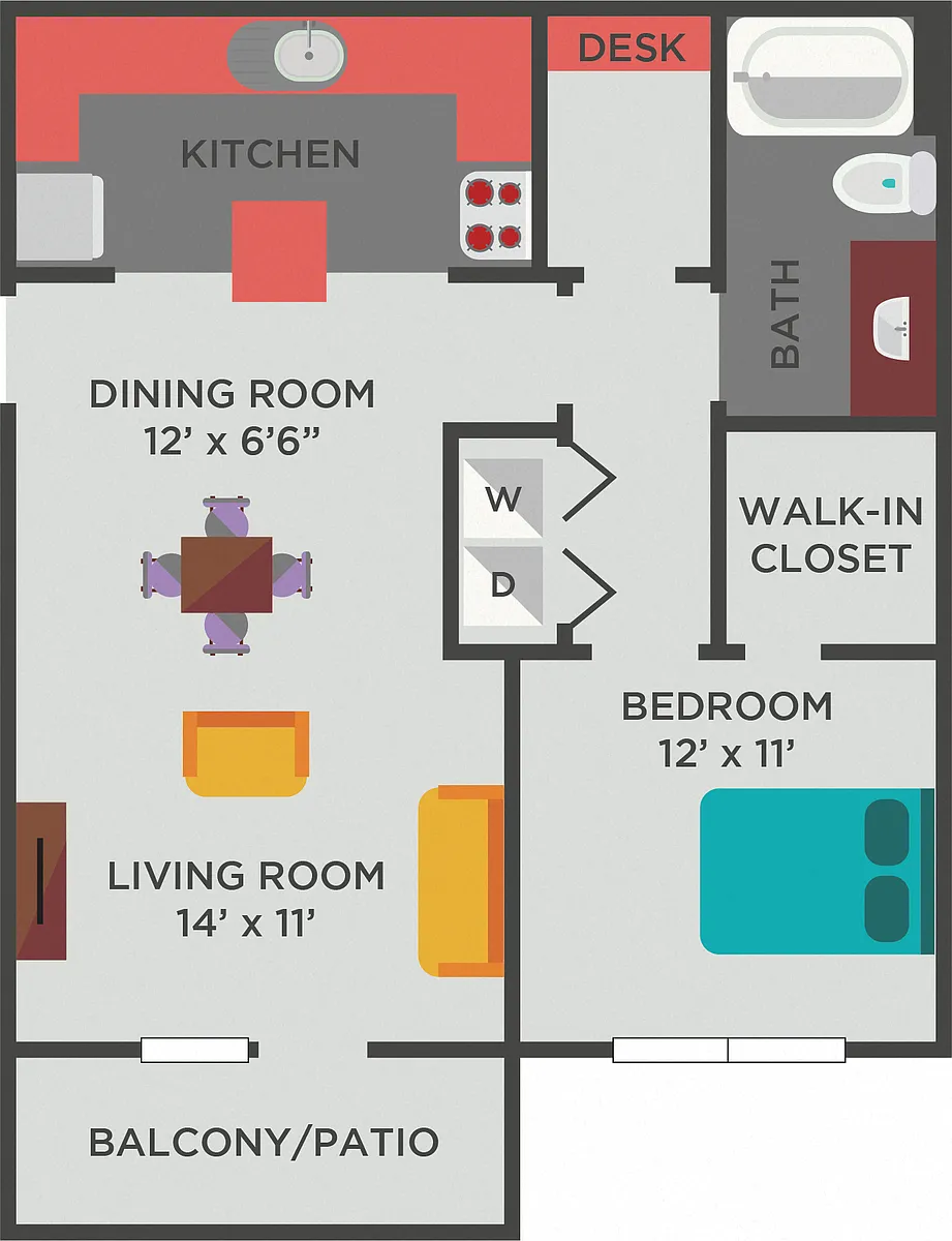 Floor plan The Amberley (A1)