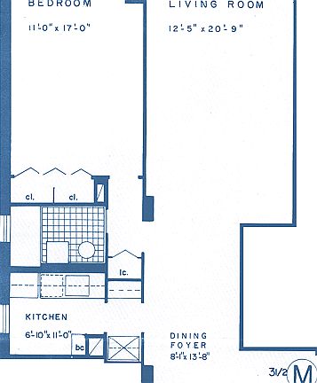 2nd image of 435 W 57th St APT 17M