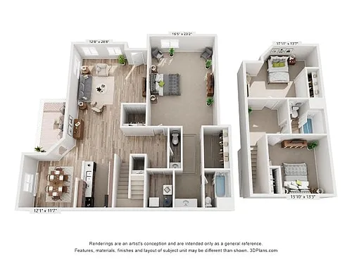 Floor plan 3x2 Townhouse