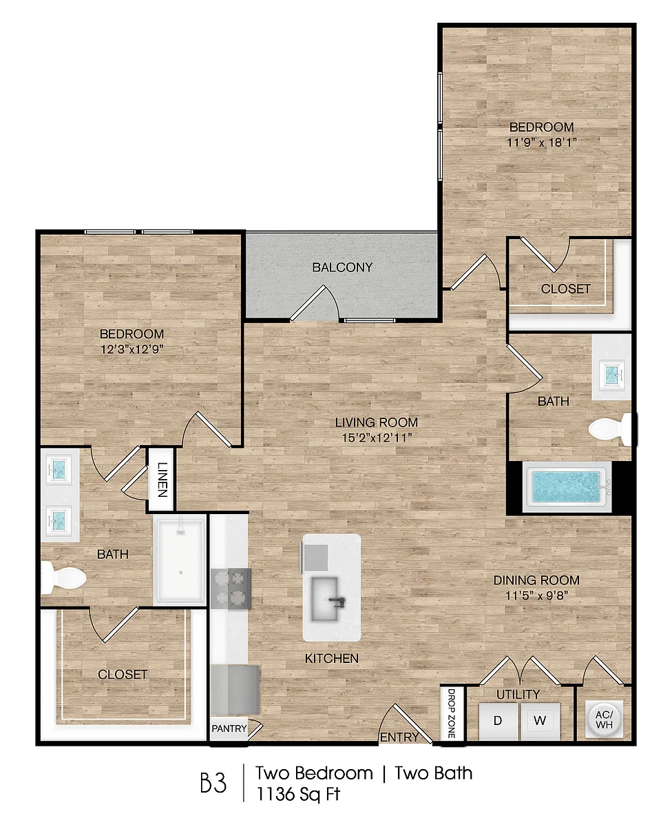 Floor plan B3