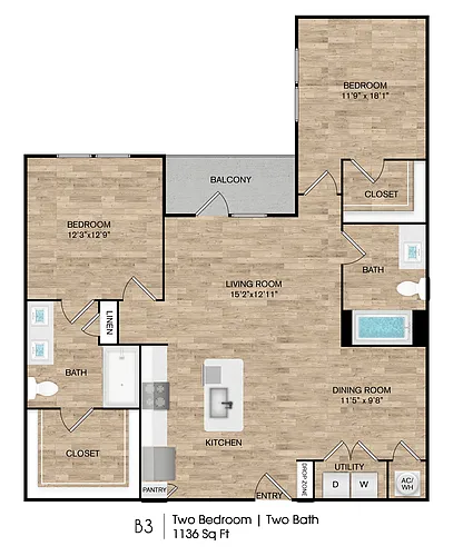 Floor plan B3