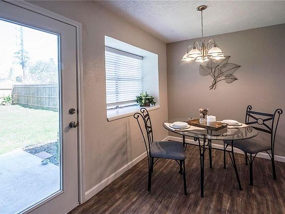 Breakfast area opens kitchen and living