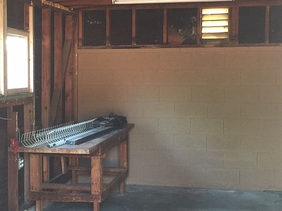 work shop behind garage