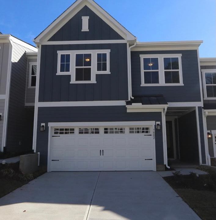 Front entrance with 2 car garage