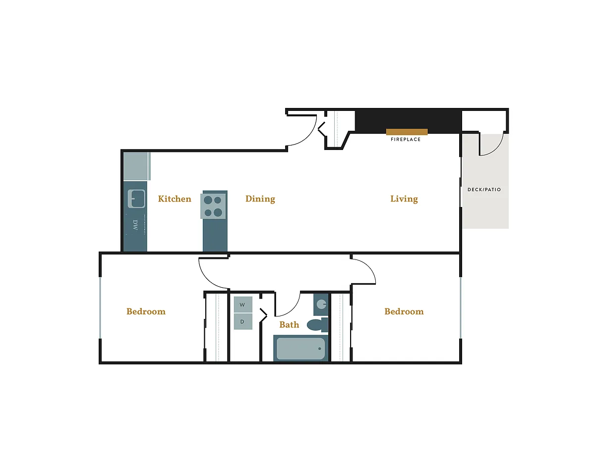 Floor plan Captain (South)