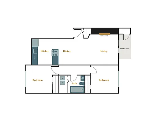Floor plan Captain (South)