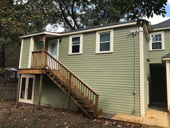Entrance in owner's backyard