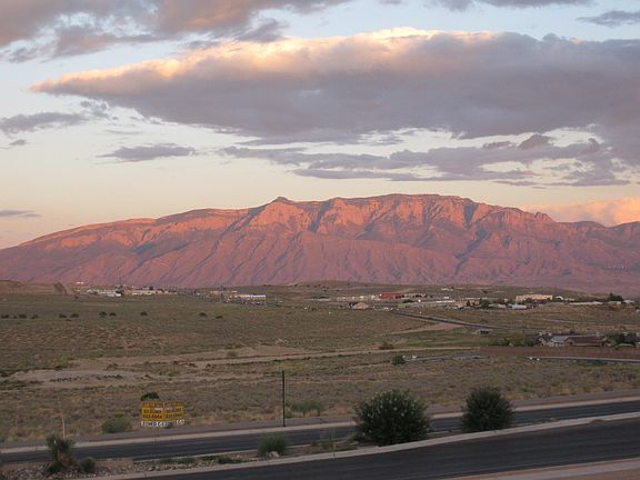 Sunset view of Sandia