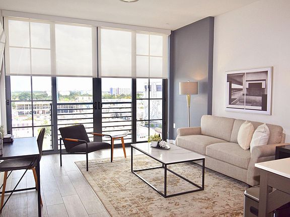 Living room staged