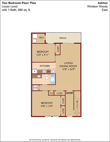 Floor plan $2.45/sq.ft. - The Ashton