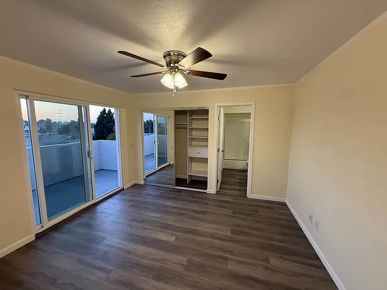 Master bedroom suite with huge private balcony