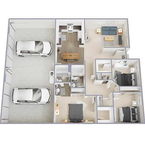 Floor plan La Veta Vista - 3 Bed 2 Bath