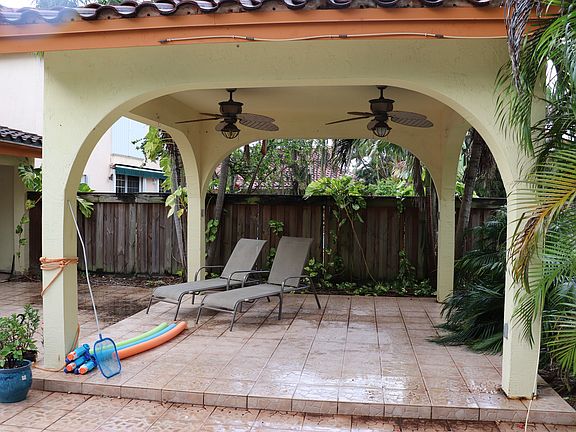 Cabana next to pool
